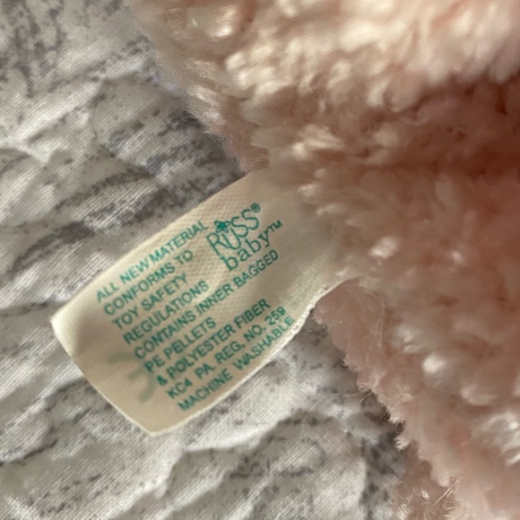 🍼 VINTAGE RUSS BERRIE BABY PLUSH BEAR “TINKLE”. HIGHLY COLLECTIBLE! APPROX 8”. - Picture 4 of 10